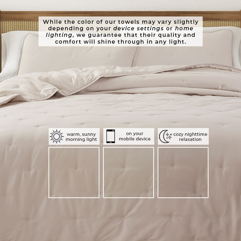 Solid Dot Stitched Quilt Set – Dot-Hemmed Collection – view 12