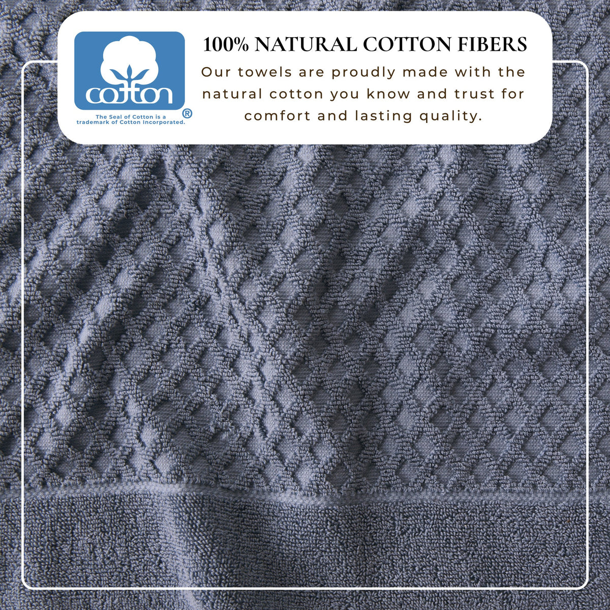 Cotton Diamond Waffle Weave Bath Towel Set – Grayson Collection – view 193