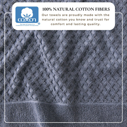 Cotton Diamond Waffle Weave Bath Towel Set – Grayson Collection – view 193