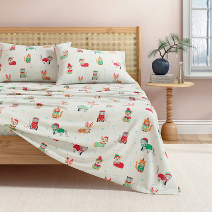 Turkish Cotton Christmas Flannel Sheets – Whittaker Holiday Prints – view 40