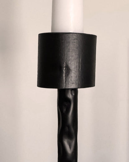 50 Inch Black Iron Floor Candelabra with Curved Arms – view 3