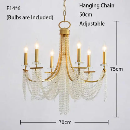 Classic Candle LED Chandelier in Black, Gold or Silver Frame – view 10
