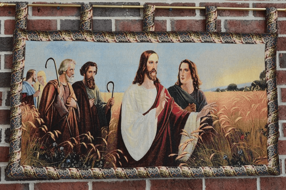 Christus Im Ahrenfeld Woven Wall Tapestry, 43 x 23 Inch Cotton Blend – view 4