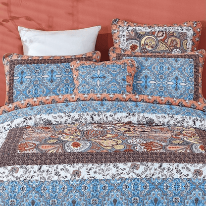 Cotton Patchwork Paisley Floral Medallion Pillow Sham – view 4