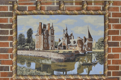 Chateau du Moulin Woven Landscape Tapestry – Summertime Scene – view 3