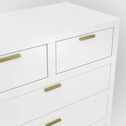 Carmel Contemporary 6-Drawer Chest with Nickel Hardware – view 4