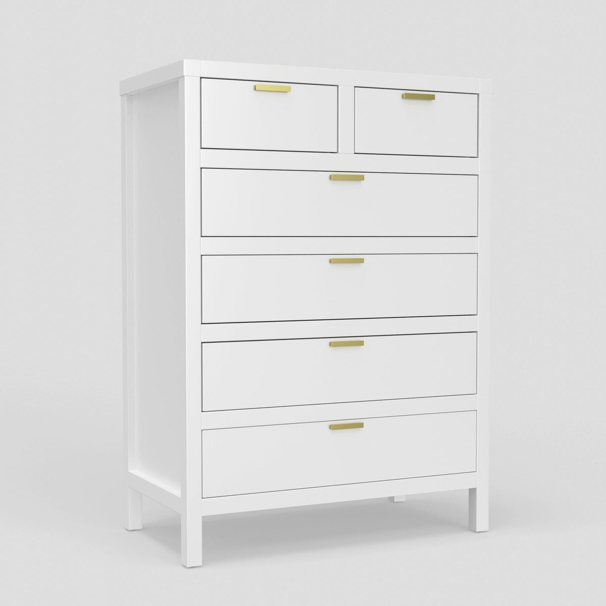 Carmel Contemporary 6-Drawer Chest with Nickel Hardware – view 2