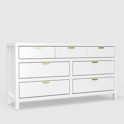 Carmel Contemporary 7-Drawer Dresser with Nickel Handles – view 2