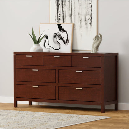 Carmel Contemporary 7-Drawer Dresser with Nickel Handles – view 8
