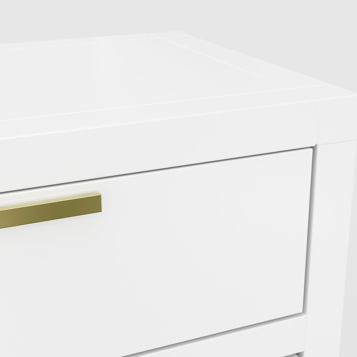 Carmel Contemporary 2-Drawer Nightstand with Nickel Hardware – view 4