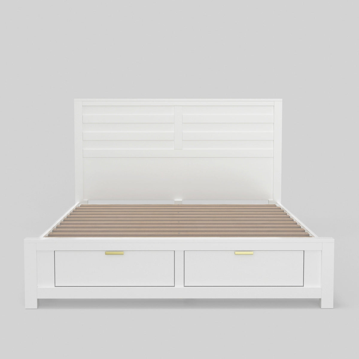 Carmel Storage Platform Bed with Panel Headboard and 2 Drawers – view 5