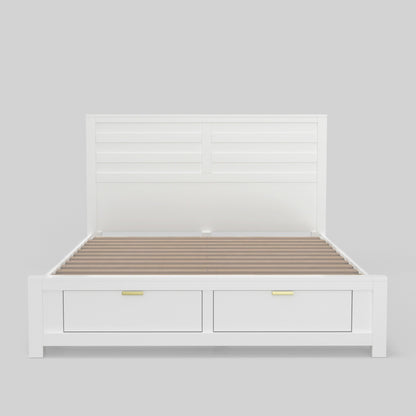 Carmel Storage Platform Bed with Panel Headboard and 2 Drawers – view 5