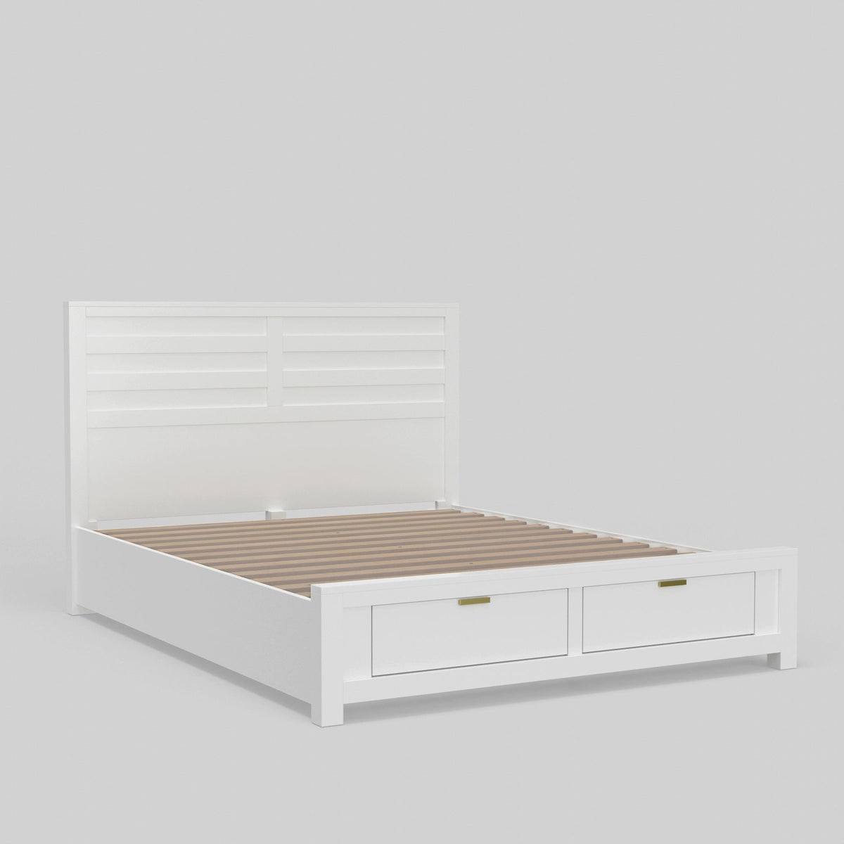 Carmel Storage Platform Bed with Panel Headboard and 2 Drawers – view 6