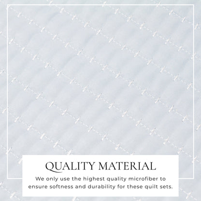 Solid Channel Stitch Quilt Set – Alicia Collection – view 20