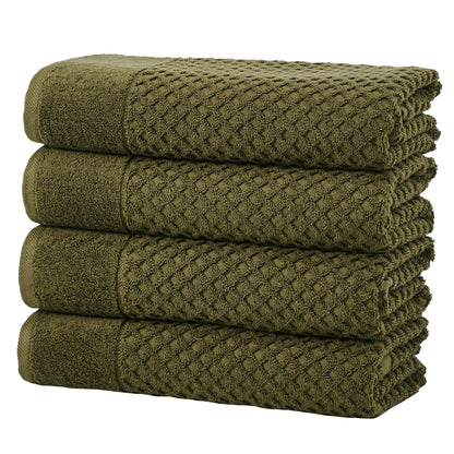 Cotton Diamond Waffle Weave Bath Towel Set – Grayson Collection – view 77