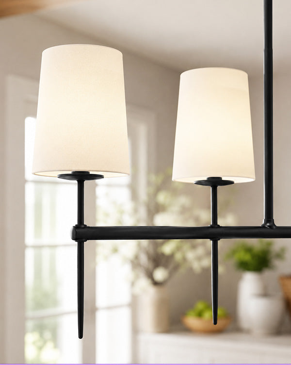 5 Light Linear Chandelier for Dining Room and Kitchen – view 3