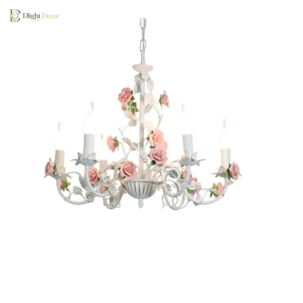 Charming Pastoral Iron Chandelier for Dining Room and Kids' Room – view 4