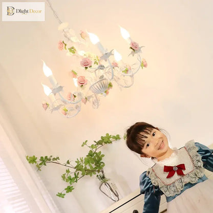 Charming Pastoral Iron Chandelier for Dining Room and Kids' Room – view 2