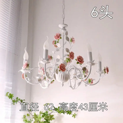 Charming Pastoral Iron Chandelier for Dining Room and Kids' Room – view 8