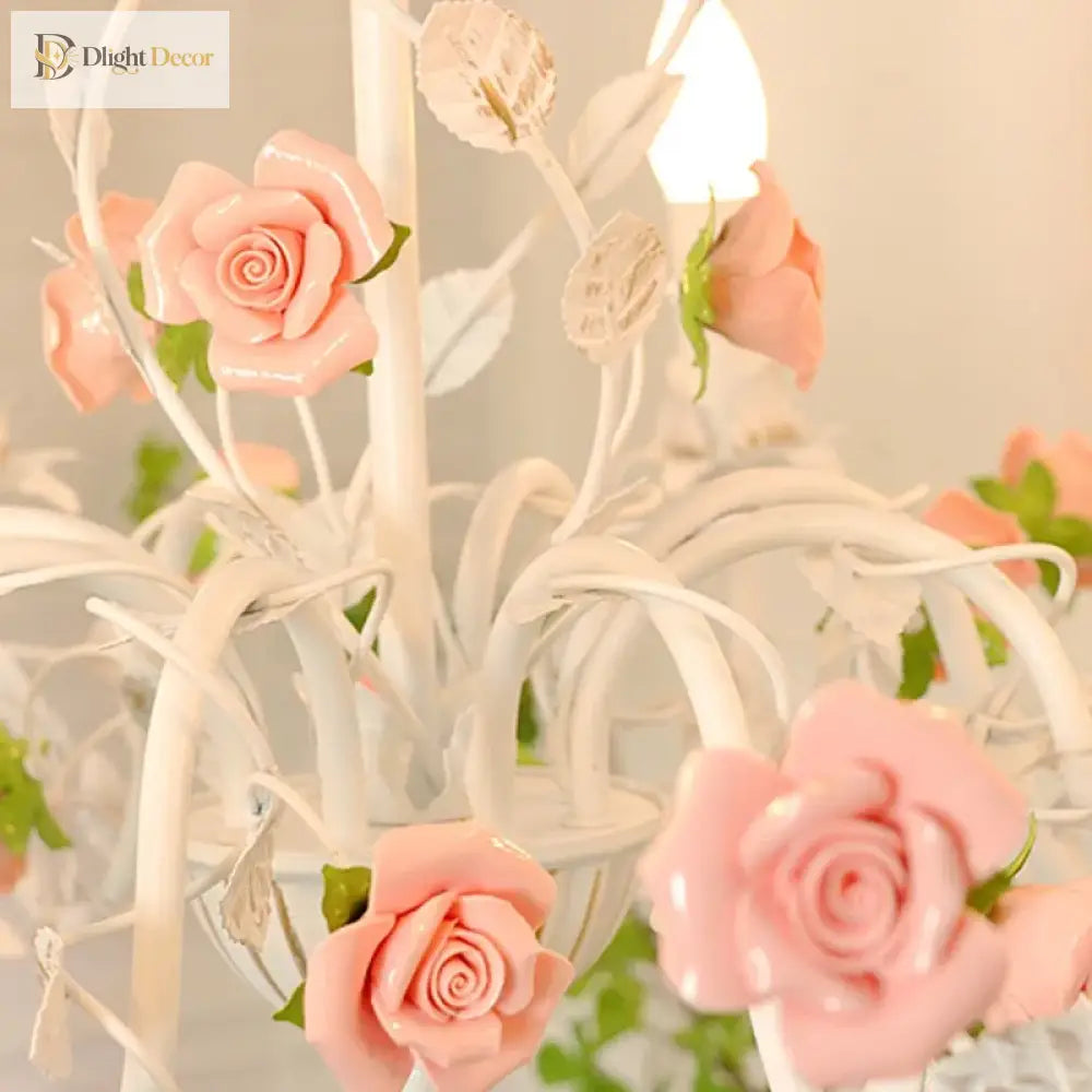Charming Pastoral Iron Chandelier for Dining Room and Kids' Room – view 6