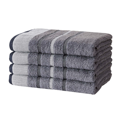 Decorative Cotton Stripe Bath Towel Set – Noelle Collection – view 106
