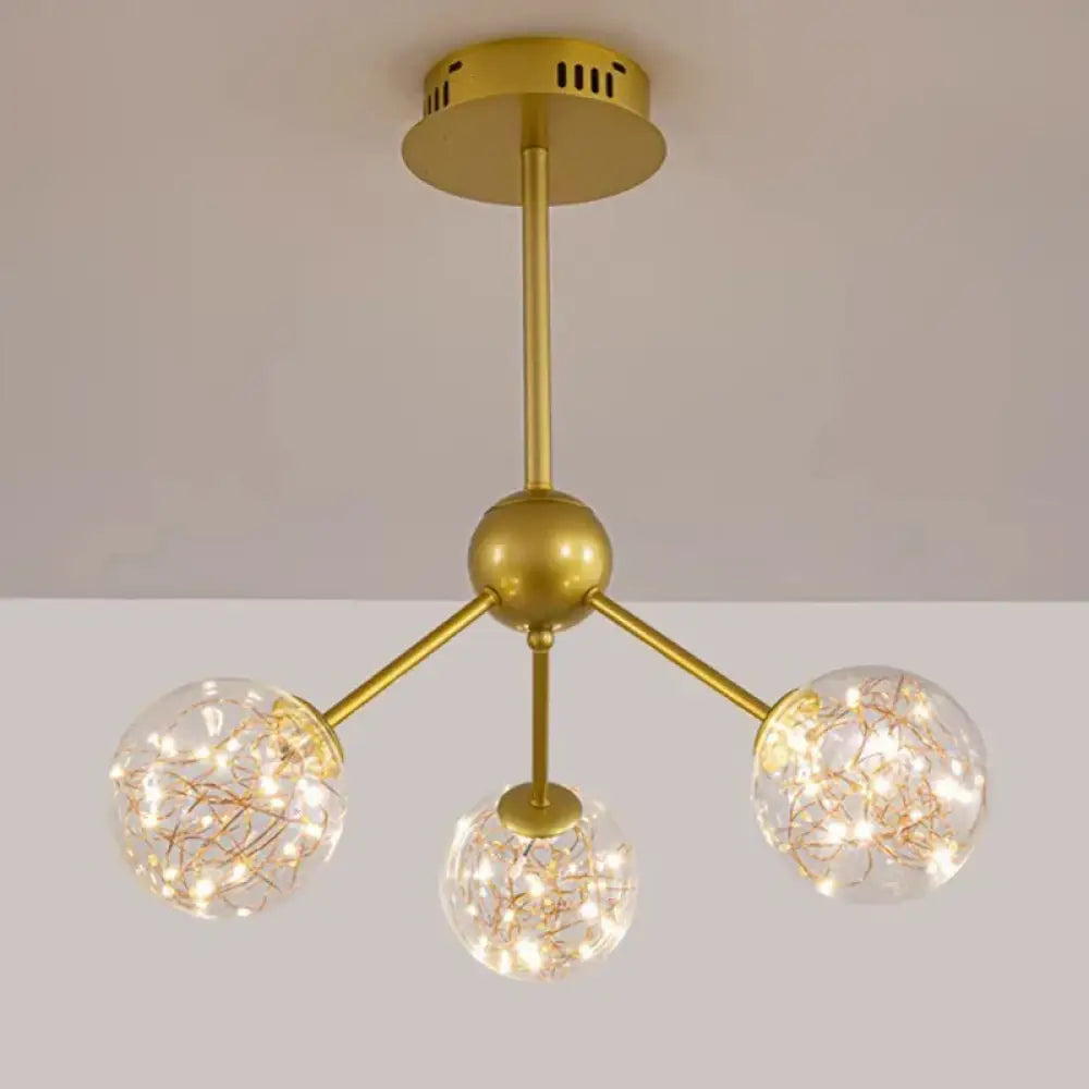 Nordic Multi-Head Ceiling Light for Dining Room, Black or Gold – view 8