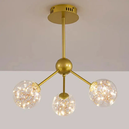 Nordic Multi-Head Ceiling Light for Dining Room, Black or Gold – view 8