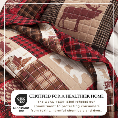 Rustic Woodland Landscape Reversible Quilt Set – Matthew Collection – view 8