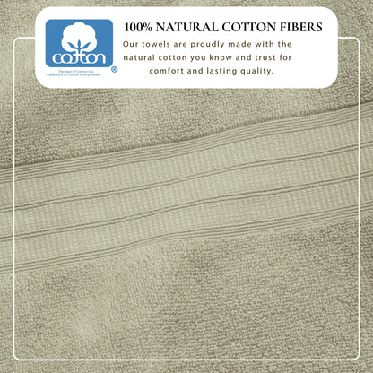 100% Cotton Premium Zero-Twist Bath Towel Set – Chiara Collection – view 51