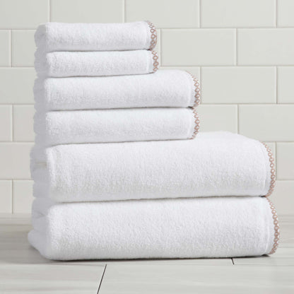 Valery Collection Border-Stitched Cotton 6-Piece Towel Set – view 25