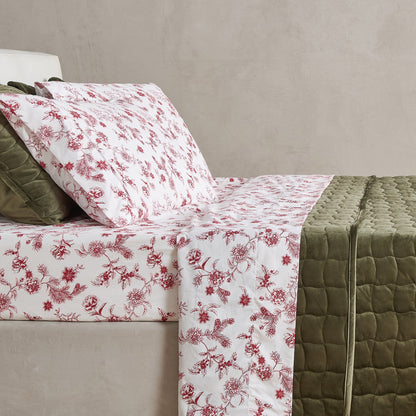 Watercolor Floral Microfiber Sheet Set – Delia Collection – view 36
