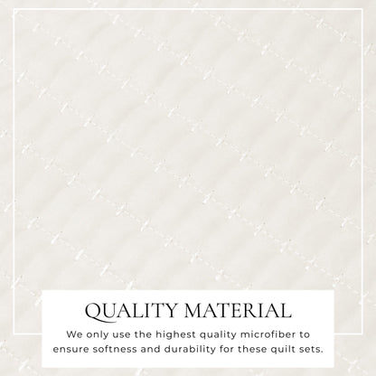 Solid Channel Stitch Quilt Set – Alicia Collection – view 8