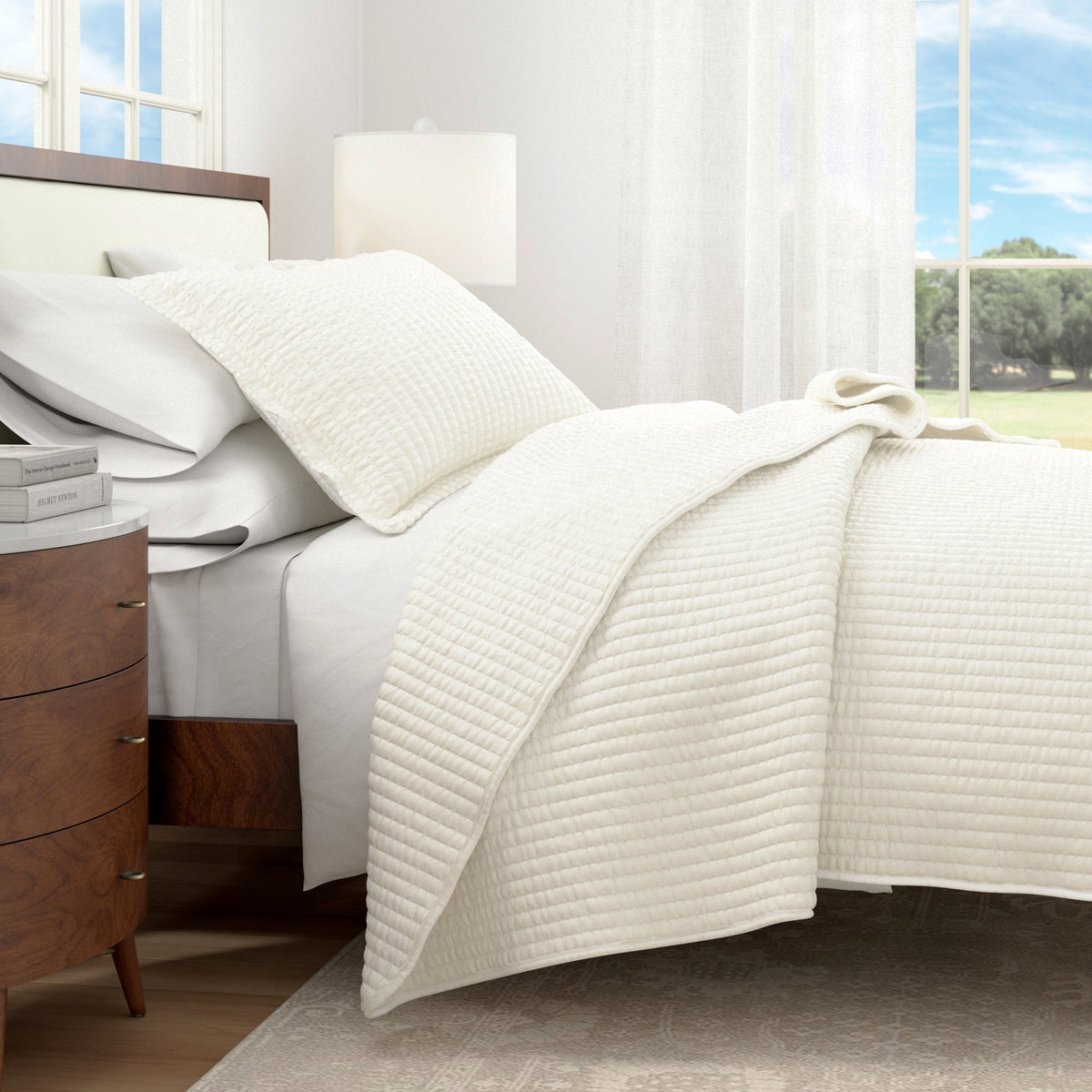 Solid Channel Stitch Quilt Set – Alicia Collection – view 12