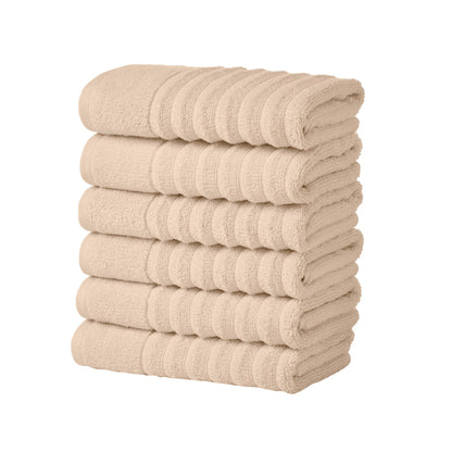 Karina Collection Luxury Combed Cotton Ribbed Bath Towel Set – view 37