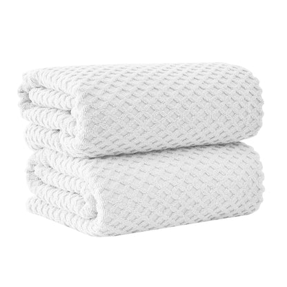 Cotton Diamond Waffle Weave Bath Towel Set – Grayson Collection – view 4