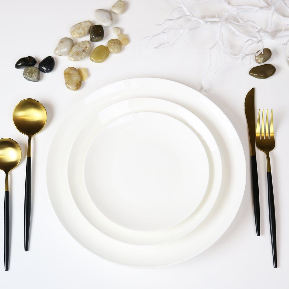 Angelic White Fine Bone China Salad Plates, Set of 4 – view 3