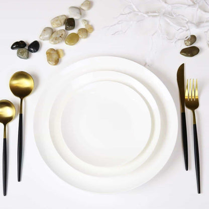 Angelic White Fine Bone China Bread and Butter Plates, Set of 4 – view 2