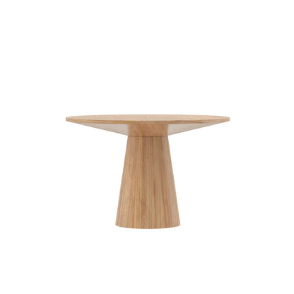 Cove Mid-Century Round Pedestal Dining Table, Malaysian Hardwood – view 10