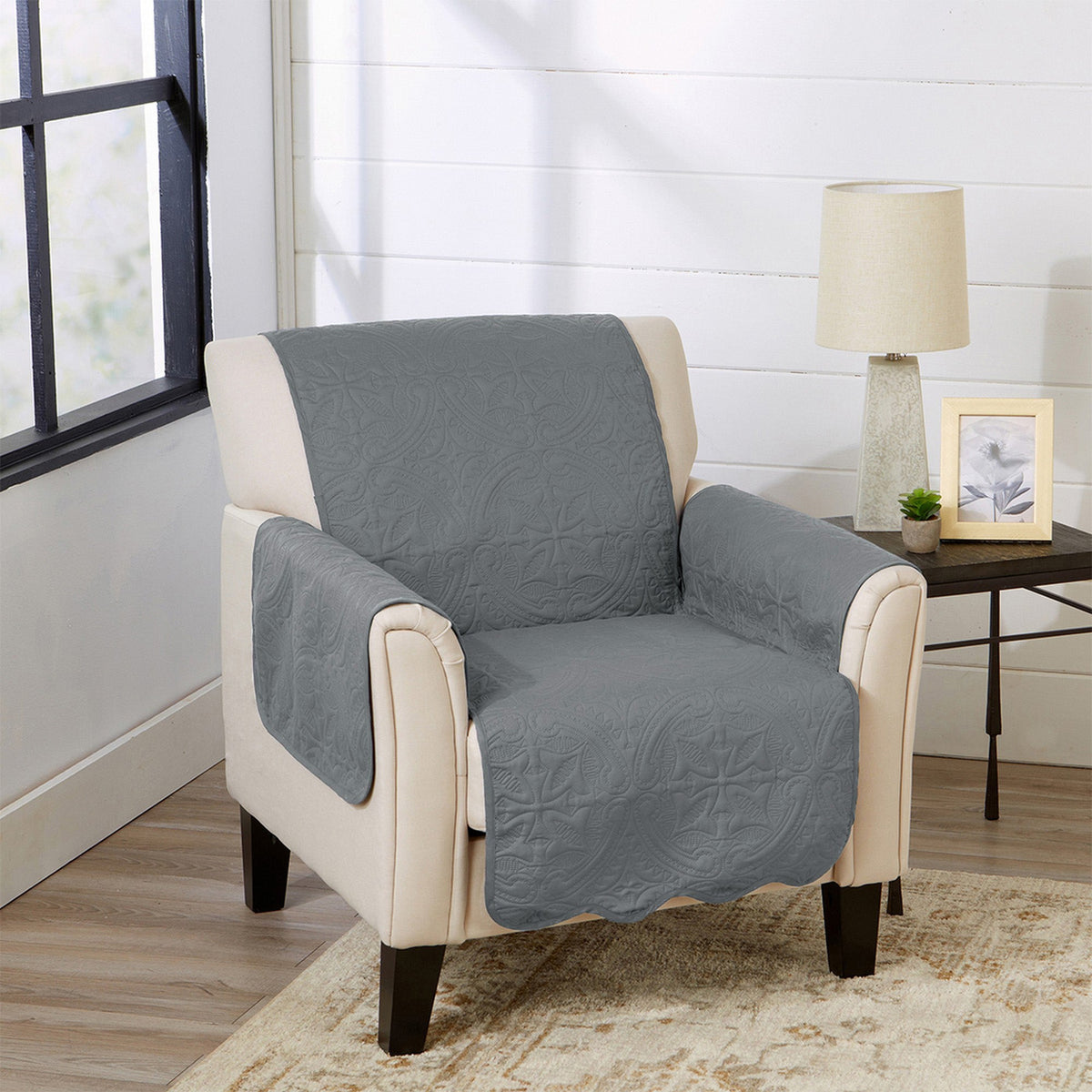 Medallion Stitch Furniture Protector – Elenor Collection Sofa Cover – view 121