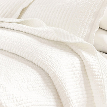 Solid Channel Stitch Quilt Set – Alicia Collection – view 6