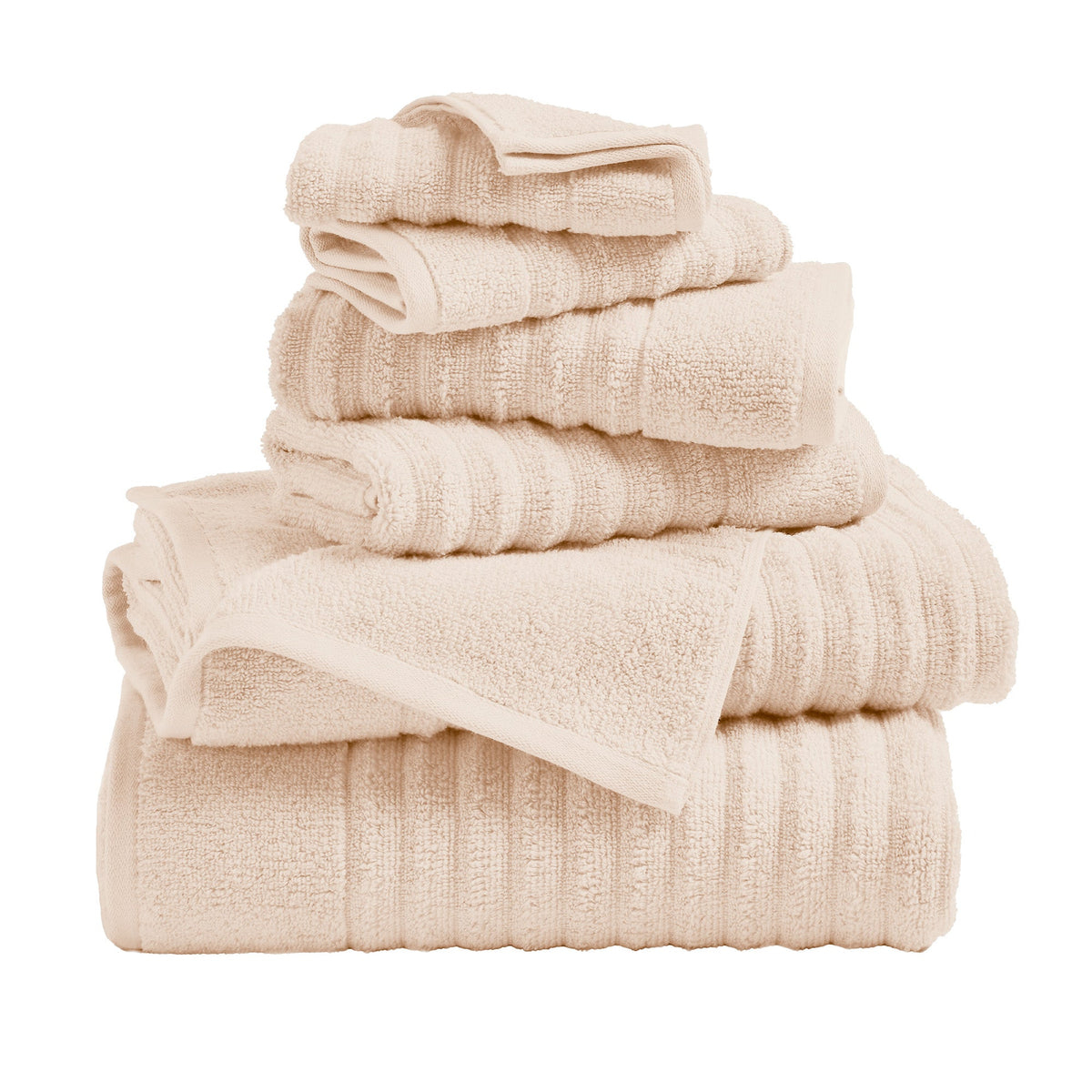 Karina Collection Luxury Combed Cotton Ribbed Bath Towel Set – view 49