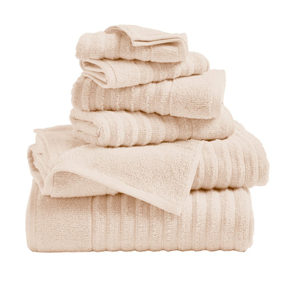 Karina Collection Luxury Combed Cotton Ribbed Bath Towel Set – view 49