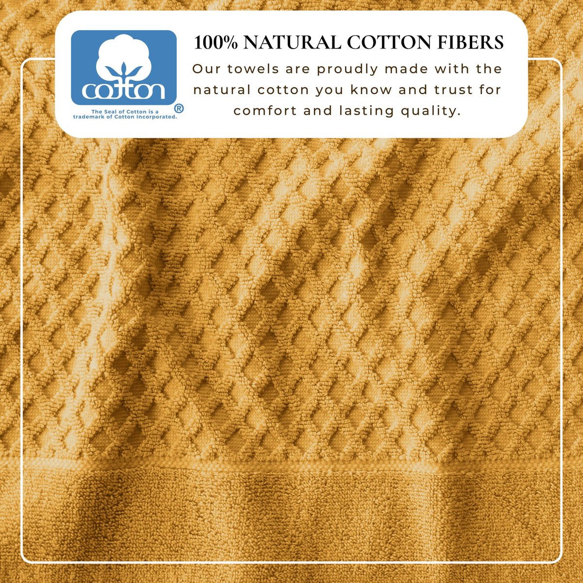 Cotton Diamond Waffle Weave Bath Towel Set – Grayson Collection – view 115
