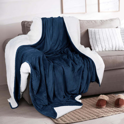 Sherpa Fleece Collection Velvet Plush Sherpa Bed Blanket, Reversible – view 27