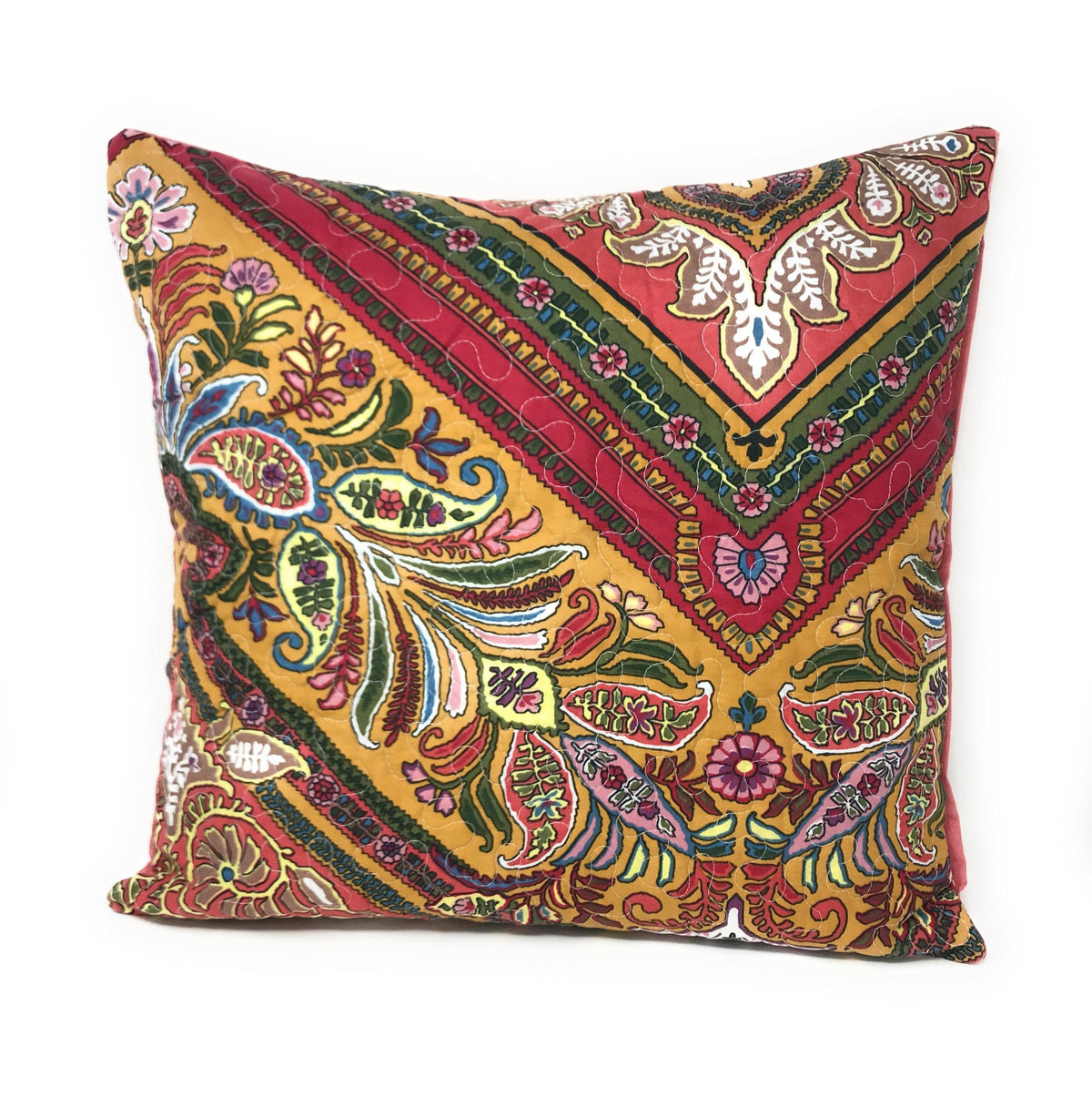 Floral Paisley Chevron Polyester Cushion Covers, Set of 2, 18 x 18 – view 4