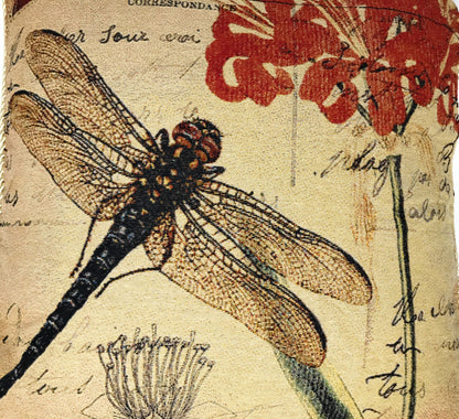Fly High Dragonfly Woven Tapestry Throw Pillow Cover, 18 x 18 – view 4