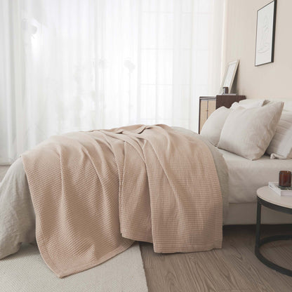 Mikala Collection 100% Cotton Waffle Weave Blanket – view 45