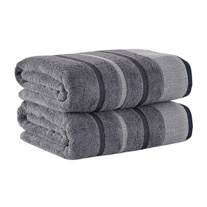 Decorative Cotton Stripe Bath Towel Set – Noelle Collection – view 108