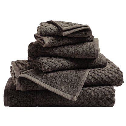 Cotton Diamond Waffle Weave Bath Towel Set – Grayson Collection – view 172