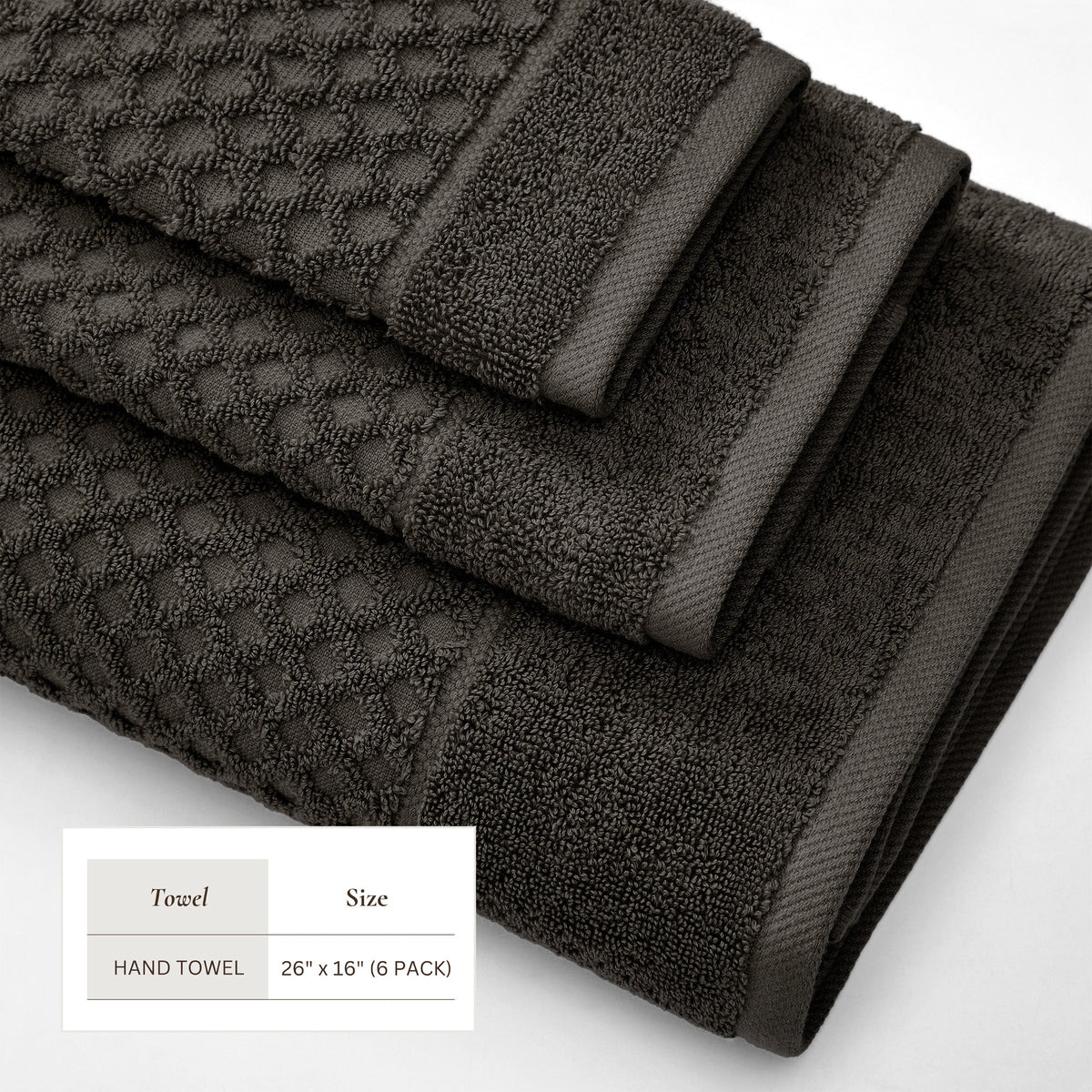 Cotton Diamond Waffle Weave Bath Towel Set – Grayson Collection – view 181